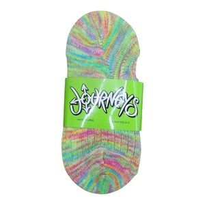 Journeys No Show Socks Womens 4-10 Multi Color NEW Space Dye Liner 5 Pair Pack